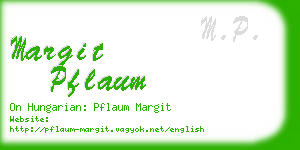 margit pflaum business card